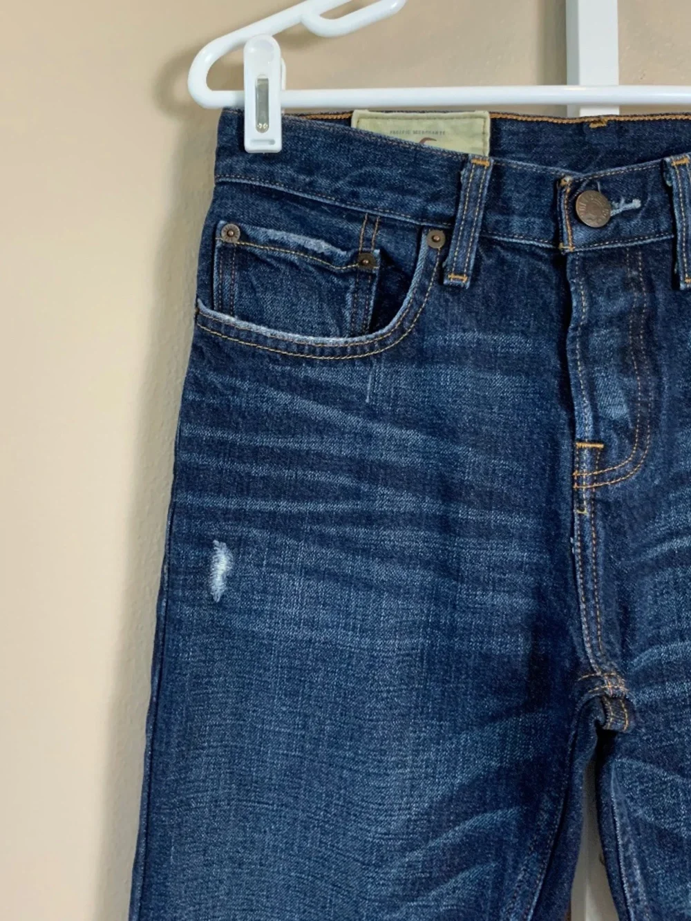 Hollister Distressed Denim Blue Jeans